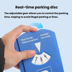 BY-1865 European Car Temporary Parking Sign Snow Shovel Multifunctional Parking Timer, 1 Coin + Tread Scale, 3 Coins