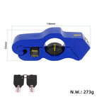 CNC Aluminum Handlebar Grip Lock Universal Anti-Theft Brake Lever Lock for Electric Scooters, Motorcycles
