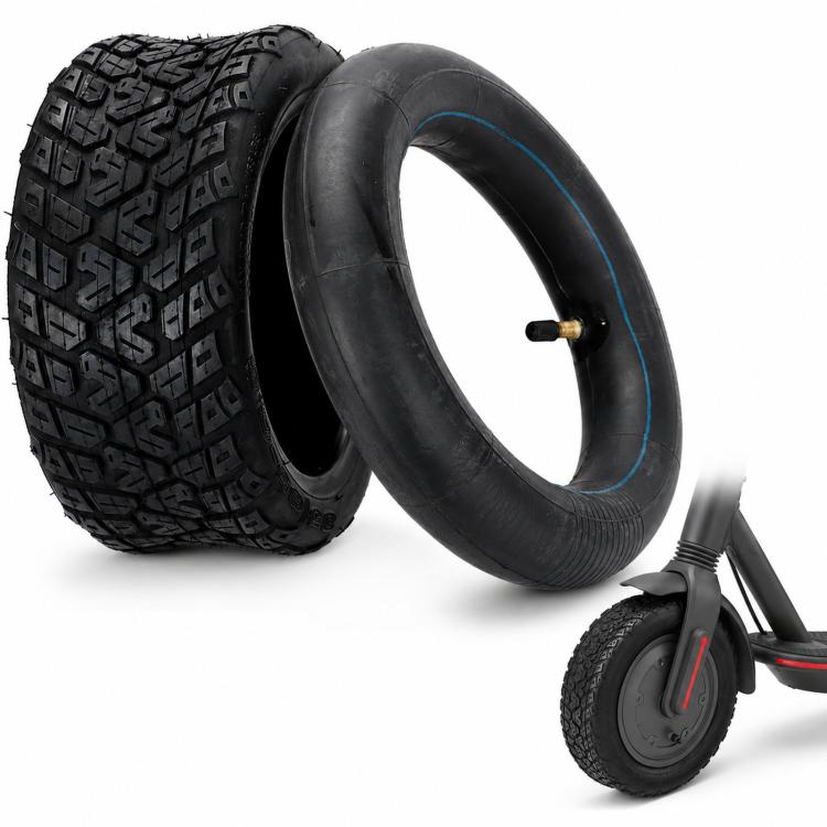 85/65-6.5 Electric Scooter Tire For Kugoo G-Booster / Xiaomi Mini Pro, Straight Valve Inner Tube, With Outer Tire Set