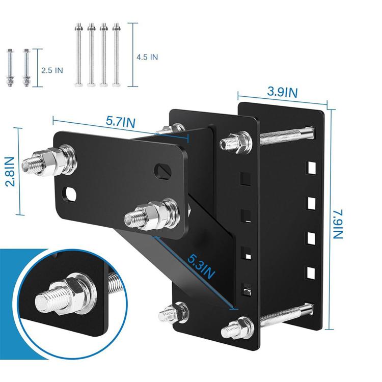 Universal Metal Spare Tire Carrier For Cars Unlocked Trailer Spare Tire Mount Trailer Accessory, Metal Spare Tire Carrier
