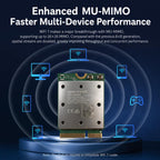 COMFAST BE930-M BE9300 WiFi 7 M.2 Card Bluetooth 5.4 Tri-Band Laptop Wireless Adapter, BE930-M