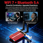 COMFAST CF-BE930 Pro BE9300 WiFi 7 PCIe Card Bluetooth 5.4 Tri-Band Desktop Wireless Adapter, CF-BE930 Pro