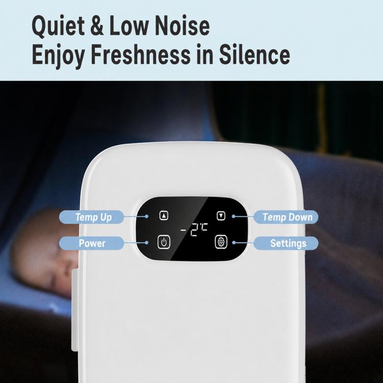 10L Mini Digital Display Car Refrigerator Household Cooler Box For Breast Milk & Insulin Storage, EU Plug, US Plug