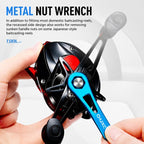 CHUIXIAN 5pcs /Box Aluminum Fishing Reel Maintenance Tool Kit Spool Bearing Pin Remover Wrench Set for Baitcasting