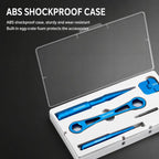 CHUIXIAN 5pcs /Box Aluminum Fishing Reel Maintenance Tool Kit Spool Bearing Pin Remover Wrench Set for Baitcasting