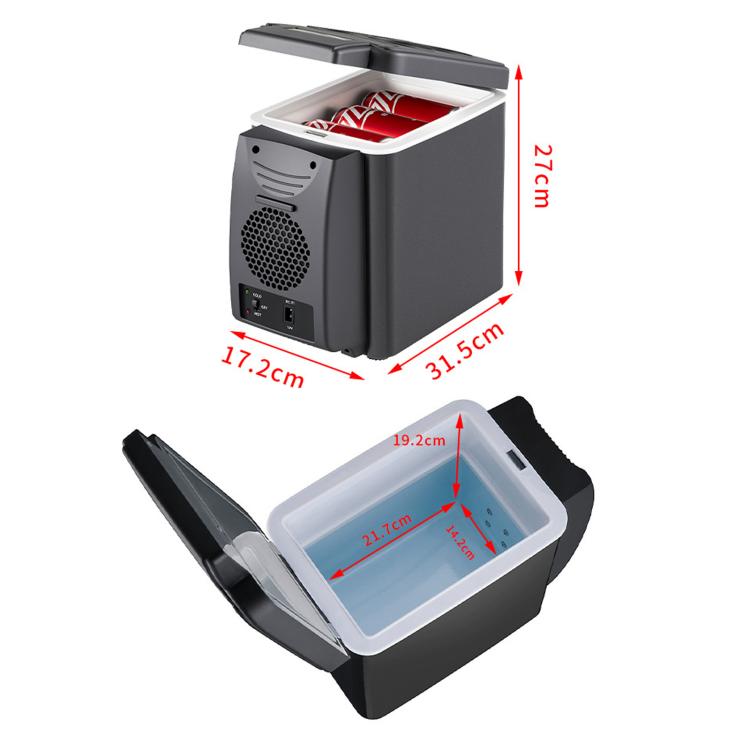 BLD-06A Portable Car Fridge Mini Heating & Cooling Box For Vehicle Use, 6L 12V, 6L 12V+24V, 6L 12V Double-Hole