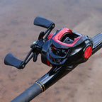 Baitcasting Fishing Reel 7.2:1 Gear Ratio 12-Speed Magnetic Brake System Long Casting Smooth Reel, Plastic Line Cup Blue Left Hand, Plastic Line Cup Blue Right Hand, Plastic Line Cup Red Left Hand, Plastic Line Cup Red Right Hand                       ...