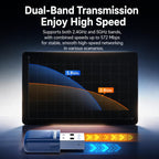 COMFAST CF-731B WiFi 6 Bluetooth 5.4 USB Adapter AX600 Dual Band 2.4G/5G Wireless Network Card, CF-731B