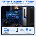 COMFAST CF-733BF WiFi 6 Bluetooth 5.4 USB Adapter AX900 Dual Band Wireless Network Card, CF-733BF