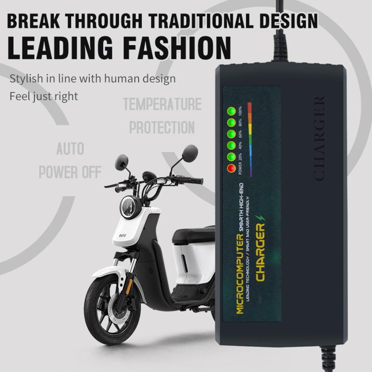 Auto Shut-Off Battery Charger For Electric Scooter & E-Bike EU Plug, 48V 40-45AH, 48V 50-52AH, 48V 58AH, 60V 12-14AH, 60V 20AH, 60V 30-35AH, 60V 40-45AH, 60V 50-52AH, 60V 58AH, 72V 12AH, 72V 20AH, 72V 30-35AH, 72V 40-45AH, 72V 50-52AH, 84V 20AH, 96V 20AH