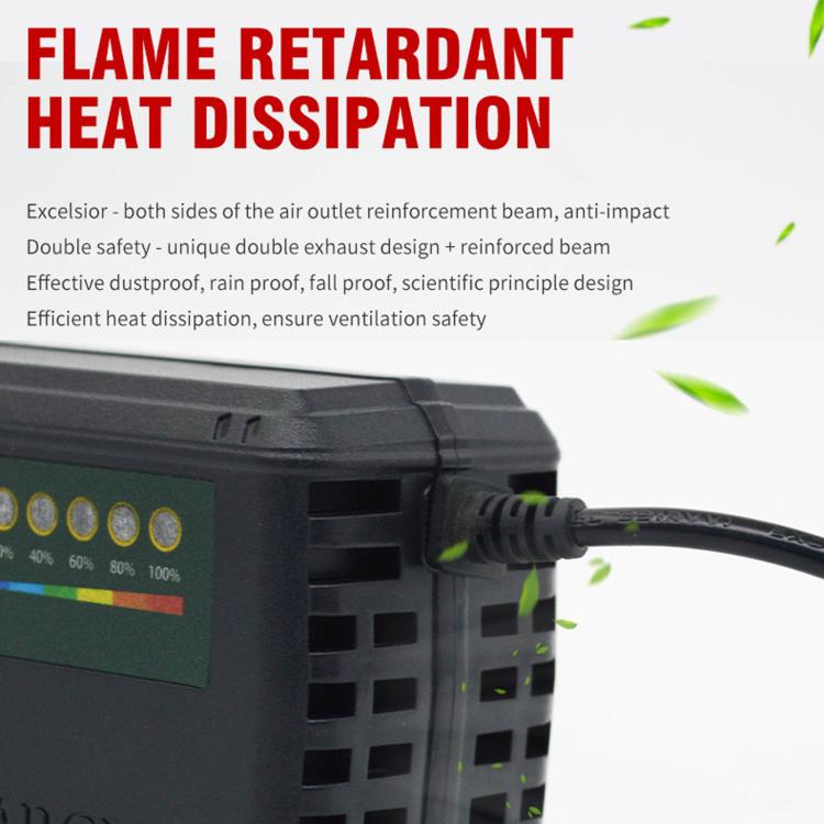 Auto Shut-Off Battery Charger For Electric Scooter & E-Bike EU Plug, 48V 40-45AH, 48V 50-52AH, 48V 58AH, 60V 12-14AH, 60V 20AH, 60V 30-35AH, 60V 40-45AH, 60V 50-52AH, 60V 58AH, 72V 12AH, 72V 20AH, 72V 30-35AH, 72V 40-45AH, 72V 50-52AH, 84V 20AH, 96V 20AH