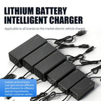 Smart Lithium Battery Charger For E-Bike & Electric Scooter UK Plug, 12V 2A, 12V 3A, 12V 5A, 12V 10A, 12V 20A, 12V 30A, 12V 40A, 24V 2A, 24V 3A, 24V 5A, 24V 10A, 24V 20A, 24V 30A, 36V 2A, 36V 3A, 36V 5A, 36V 10A, 48V 5A, 48V 8A, 48V 10A, 60V 2A, 60V 3A...