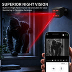 W10 Rechargeable Mini WiFi Camera Cordless 1080P Indoor Security Camera With Magnetic Base Night Vision, W10