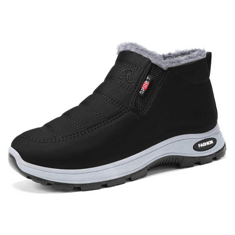 Unisex Slip On Winter Snow Boots Warm Fleece Lined Wide Toe Box Walking Shoes, 35, 36, 37, 38, 39, 40, 41, 42, 43