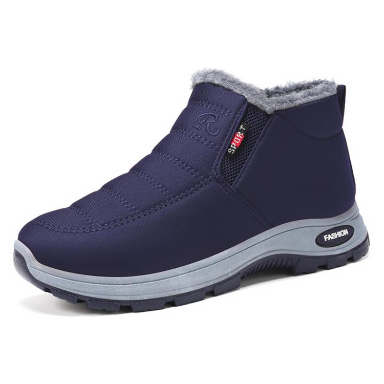 Unisex Slip On Winter Snow Boots Warm Fleece Lined Wide Toe Box Walking Shoes, 44, 45, 46, 47