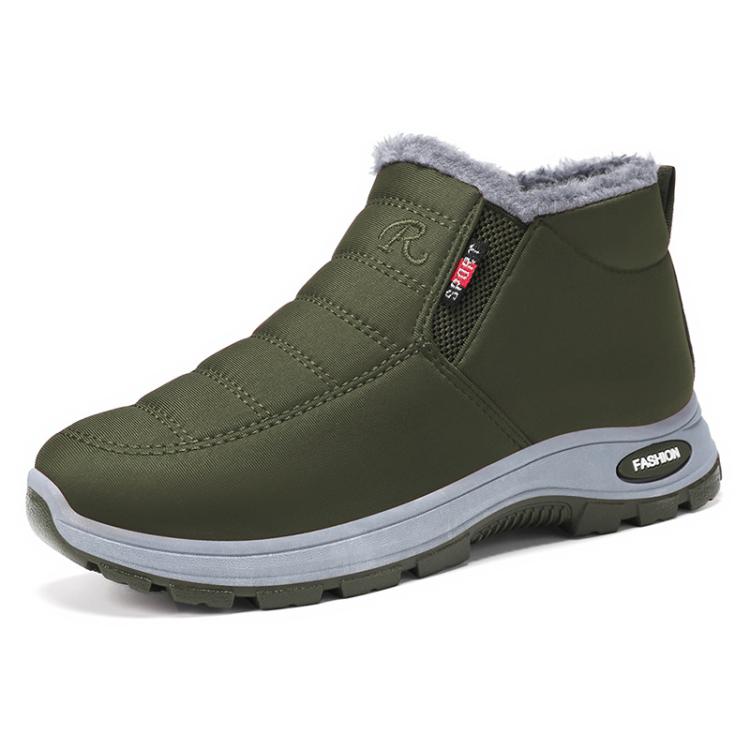 Unisex Slip On Winter Snow Boots Warm Fleece Lined Wide Toe Box Walking Shoes, 44, 45, 46, 47