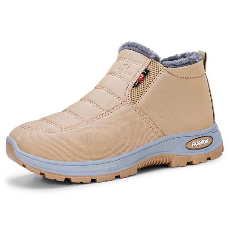 Unisex Slip On Winter Snow Boots Warm Fleece Lined Wide Toe Box Walking Shoes, 44, 45, 46, 47