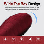 Unisex Slip On Winter Snow Boots Warm Fleece Lined Wide Toe Box Walking Shoes, 35, 36, 37, 38, 39, 40, 41, 42, 43