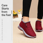 Unisex Slip On Winter Snow Boots Warm Fleece Lined Wide Toe Box Walking Shoes, 35, 36, 37, 38, 39, 40, 41, 42, 43