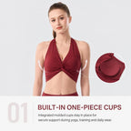 Integrated Shockproof Sports Bra For Fitness Wearable Back Beauty Yoga Top, S, M, L, XL