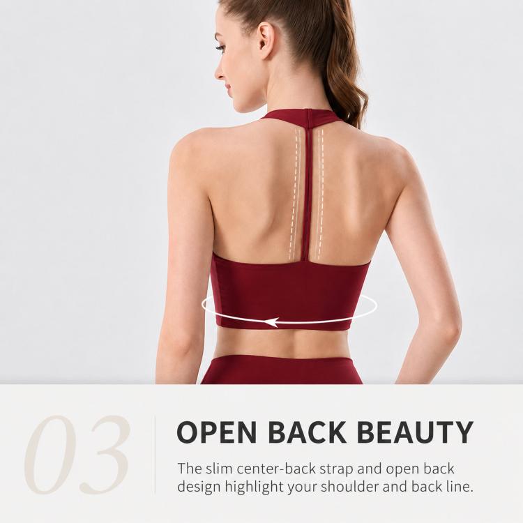 Integrated Shockproof Sports Bra For Fitness Wearable Back Beauty Yoga Top, S, M, L, XL