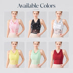 Women Outer Sports Vest With Chest Pads Cowl Neck Halter Mesh Fitness Yoga Top, S, M, L, XL