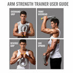 Portable Adjustable Spring Arm Exerciser Muscle Training Fitness Arm Bar, 30-40kg