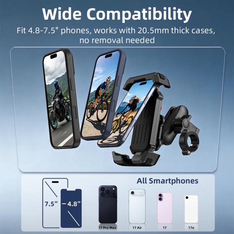 Motorcycle Bicycle Shock-absorbing Adjustable Mobile Phone Holder