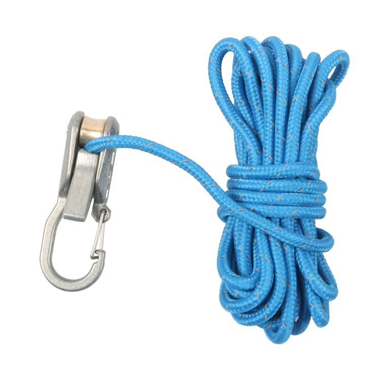 Retractable Paracord Tensioner Kit With Locking Carabiner Clips With 3m Nylon Cord For RV Camping, Tent, 2 Ropes & 6 Hooks, 6 Ropes & 6 Hooks
