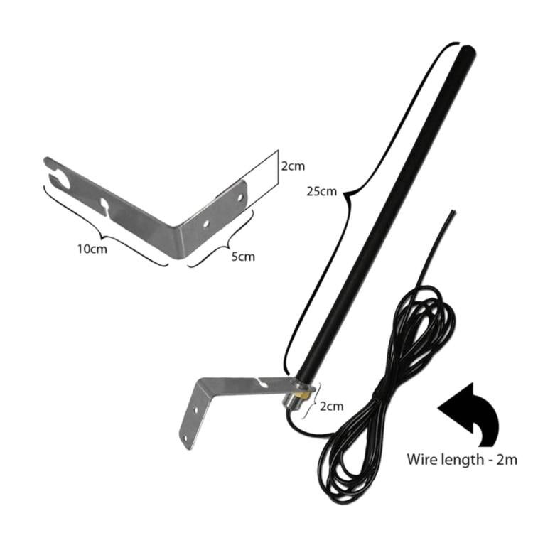 433MHz Outdoor Antenna For Garage Door Remote Controls, Length 2m, Length 3m