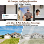2K HD Smart Dual Bracket Window Camera WiFi Punch-Free Home Security Camera
