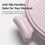 360-degree Silent Pilates Slider Disc Abdominal Core Trainer Board with Knee Pad, No Resistance Bands  Pink, No Resistance Bands Blue, With 2 Resistance Bands Pink, With 2 Resistance Bands Blue