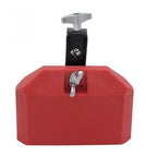 Plastic Cowbell Drum Kindergarten Teaching Aid Percussion, Red Large, Blue Small