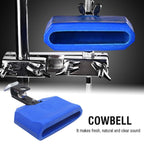 Plastic Cowbell Drum Kindergarten Teaching Aid Percussion, Red Large, Blue Small