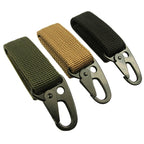 2PCS Outdoor Camping  Carabiner Backpack Hooks Olecranon Molle Hook Survival Gear EDC Nylon Keychain Clasp