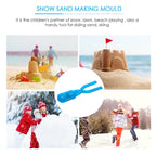 Sand Mold Tool Snow Ball Maker Funny Outdoor Sport Beach Toy, Random Color, Sand Mold(Single mine), Sand Mold(Dual mine), Sand Mold(Ball), Sand Mold(Dual Ball), Sand Mold(Duck), Sand Mold(Football)