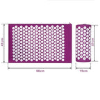 TPE + Sponge Acupuncture Acupoint Pain Relief Acupuncture Massage Pad Yoga Mat + Pillow Set