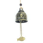 Good Fortune Fortune House Creative Buddha Statue Model Bell Car Hanging Gift, Bell Hanging