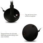 USB Condenser Microphone with Cable for Computer PC Desktop Laptop Notebook Cable Recording Gaming Podcasting, Black