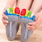 Five-toe Non-slip Yoga Socks for Women, One Size, Random Color Delivery, Straight A Pair, With Heel A Pair, Straight Three Pairs, With Heel Three Pairs, Straight Six Pairs, With Heel Six Pairs