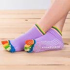 Five-toe Non-slip Yoga Socks for Women, One Size, Random Color Delivery, Straight A Pair, With Heel A Pair, Straight Three Pairs, With Heel Three Pairs, Straight Six Pairs, With Heel Six Pairs