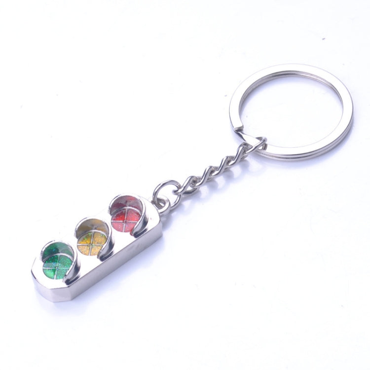 3D Keyfob Keychain Traffic Signal Lamp Classic Key Rings Car Key Chain, Traffic Signal Lamp Shape