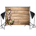 1.25m x 0.8m Imitation Wood Grain Board Gourmet 3D Photo Photography Background Cloth