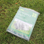 Emergency Simple Tent Outdoor Rescue Blanket First Aid Sunscreen Insulation Blanket, Silver, Orange