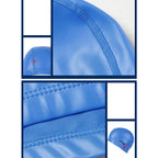 Adult Unisex PU Coated Comfortable Waterproof Swimming Cap, PU Coated (Red), PU Coated (Black), PU Coated (Silver Grey), PU Coated (Royal Blue), PU Coated (Dark Blue), PU Coated (Lack Blue), PU Coated (Rose Red), PU Coated (Pink)