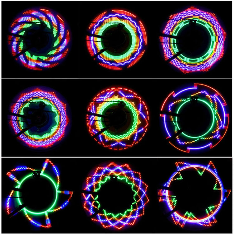Bike Cycling Bicycle Tire Valve 32 Led Flash Spoke Wheel Light, 32 LED Wheel Light