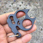 5 PCS Kitty Outdoor Metal Self-defense Keychain Outdoor Self-defense Window Breaking Tool, Cat Shape(Gold), Cat Shape(Silver), Cat Shape(Black)