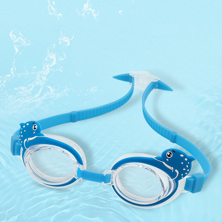 KingpouSports K9002 5 in 1 Children Anti-fog Diving Swimming Goggles + Swimming Cap + Nose Clip + Earplugs + Mirror Buckle Set, KingpouSports K9002 (Blue Fish), KingpouSports K9002 (Orange Starfish)