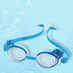 KingpouSports K9002 5 in 1 Children Anti-fog Diving Swimming Goggles + Swimming Cap + Nose Clip + Earplugs + Mirror Buckle Set, KingpouSports K9002 (Blue Fish), KingpouSports K9002 (Orange Starfish)
