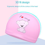 Children Waterproof PU Coated Breathable Sunscreen Swimming Cap, PU Swimming Cap(Pink Starfish), PU Swimming Cap(Blue Starfish), PU Swimming Cap(Yellow Steamship), PU Swimming Cap(Blue Sailboat)